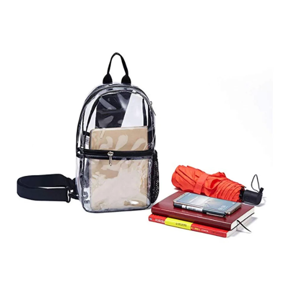 

Hot Selling Transparent Fashion Shoulder Bag College Student Trend PVC Oblique Chest Bag Women's