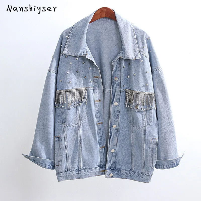 

Autumn 2020 New Vintage Jeans coat Women Heavy work Tie-dye Hand-painted Graffiti Short Denim jacket Loose Casual Cropped jacket