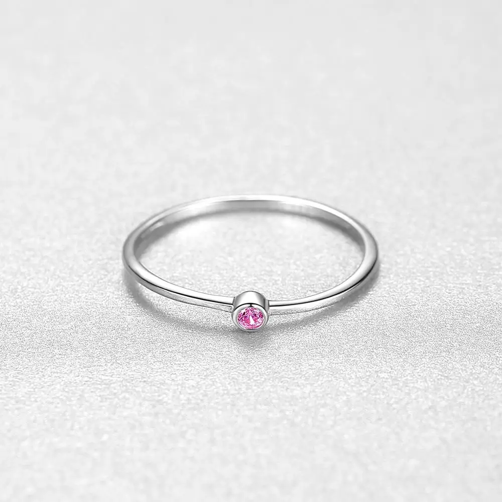 CZCITY Small Pure 925 Silver Sterling Rings for Women 2020 Three Colors Tiny Crystals Fashion Jewelry Dating Gifts SR20052901