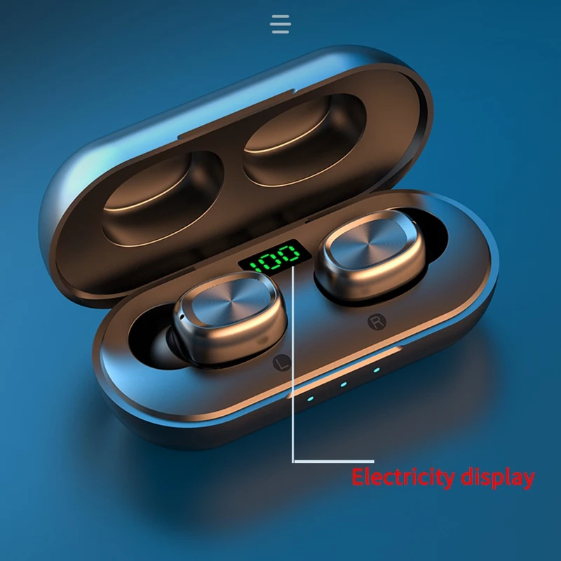 B5 TWS Bluetooth 5 0 Earphones Wireless Headphones Sports Waterproof Mini Earbuds Headsets for IOS Android Phone