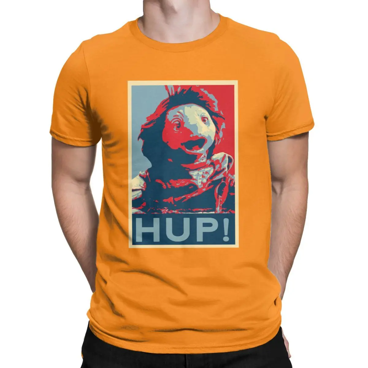 Orange Tyburn Hup The Dark Crystal Age Of Resistance мужские футболки Shepard Fairey Hope Poster Новинка тройники Crewneck Футболка идея подарка - Цвет: Orange