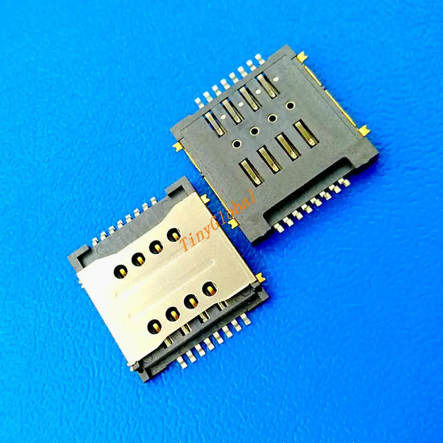 Сменный разъем Coopart Dual 8P для считывания SIM карт 5 шт./лот Huawei Y320 G7300 T00 Y325 y518 g600 g7300