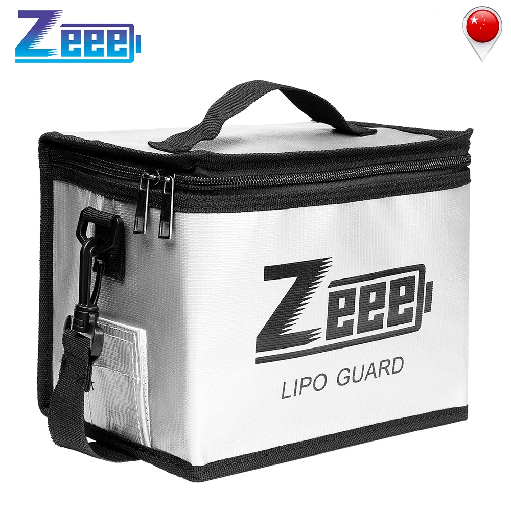 Zeee Lipo безопасная сумка для аккумулятора 215*145*165 мм огнеупорная взрывобезопасная сумка RC Lipo защита батареи безопасная Портативная сумка для хранения