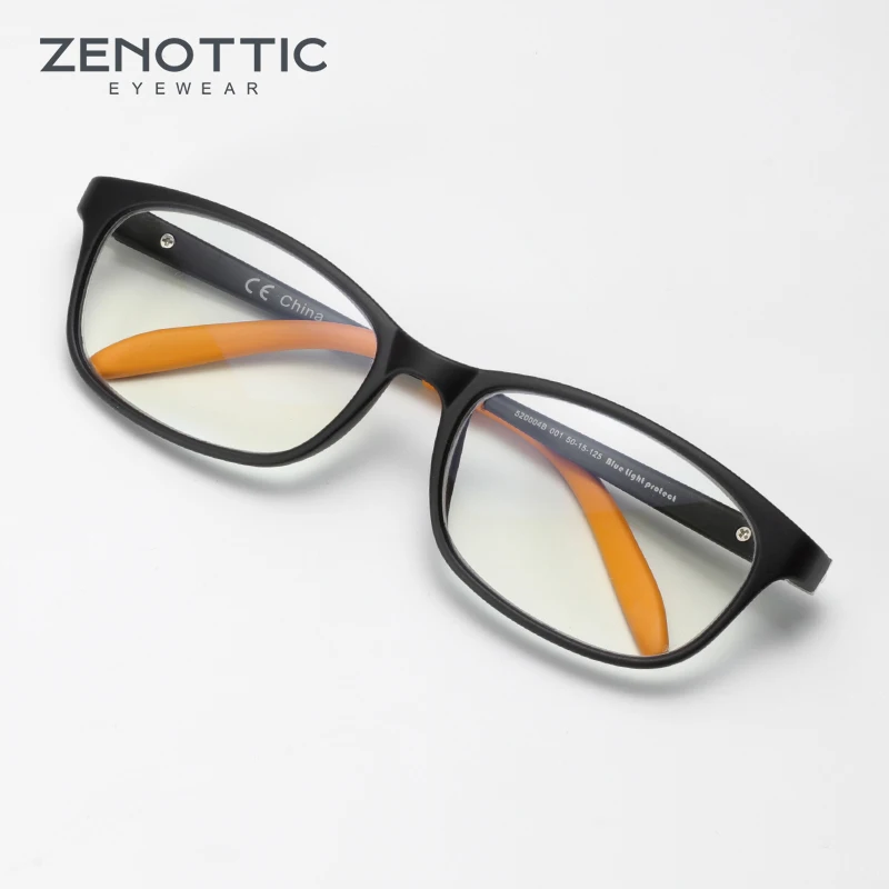 ZENOTTIC Kids Blue Light Blocking Glasses TR Computer Eyewear with Rope Anti-Blurry Eyestrain Cut Uv400 Anti-Glare Lens Children