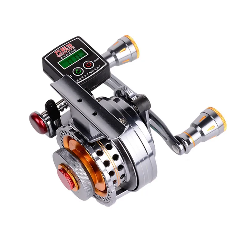 

7000s Winter Fishing Ice Fishing Reel Right/Left Handed Fish Line Wheels Raft Wheel Ice Fishing Vessel Wheel with Line Counter