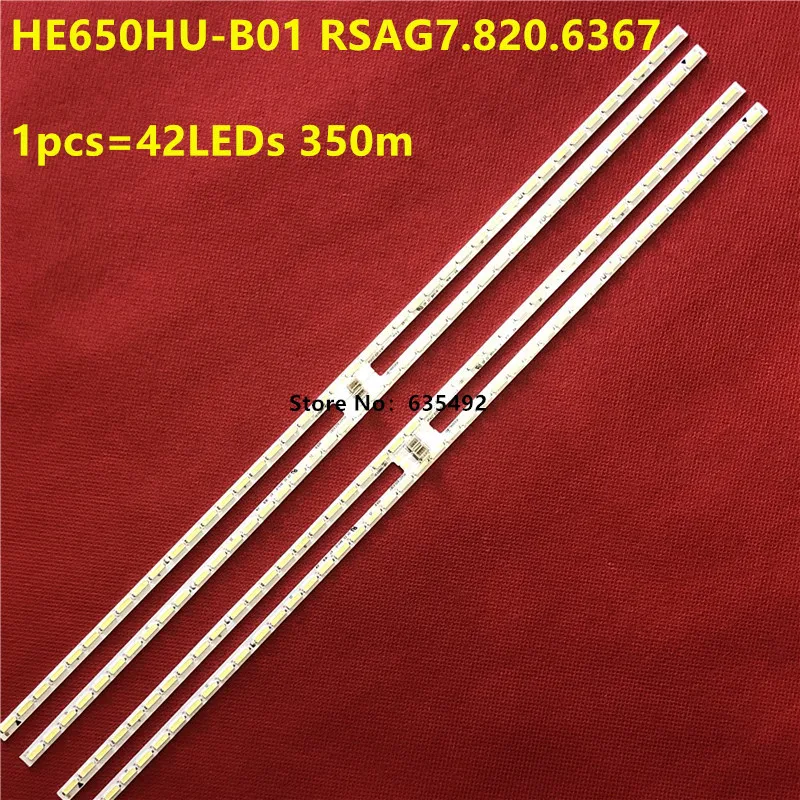 Hisense GT-1146680-A HE650HU-B01 RSAG7.820.6367 LED65EC660US LED65K5500U H65M5500 HE65K5510UWTS용 4개 LED 백라이트 스트립