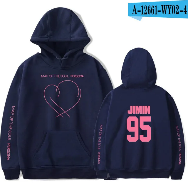 JIMIN J-HOPE Jeong KOOK SUGA overszied толстовка с капюшоном Женская/Мужская Новая kpop альбом соул карта печать bangtan мальчики уличная одежда - Цвет: 08