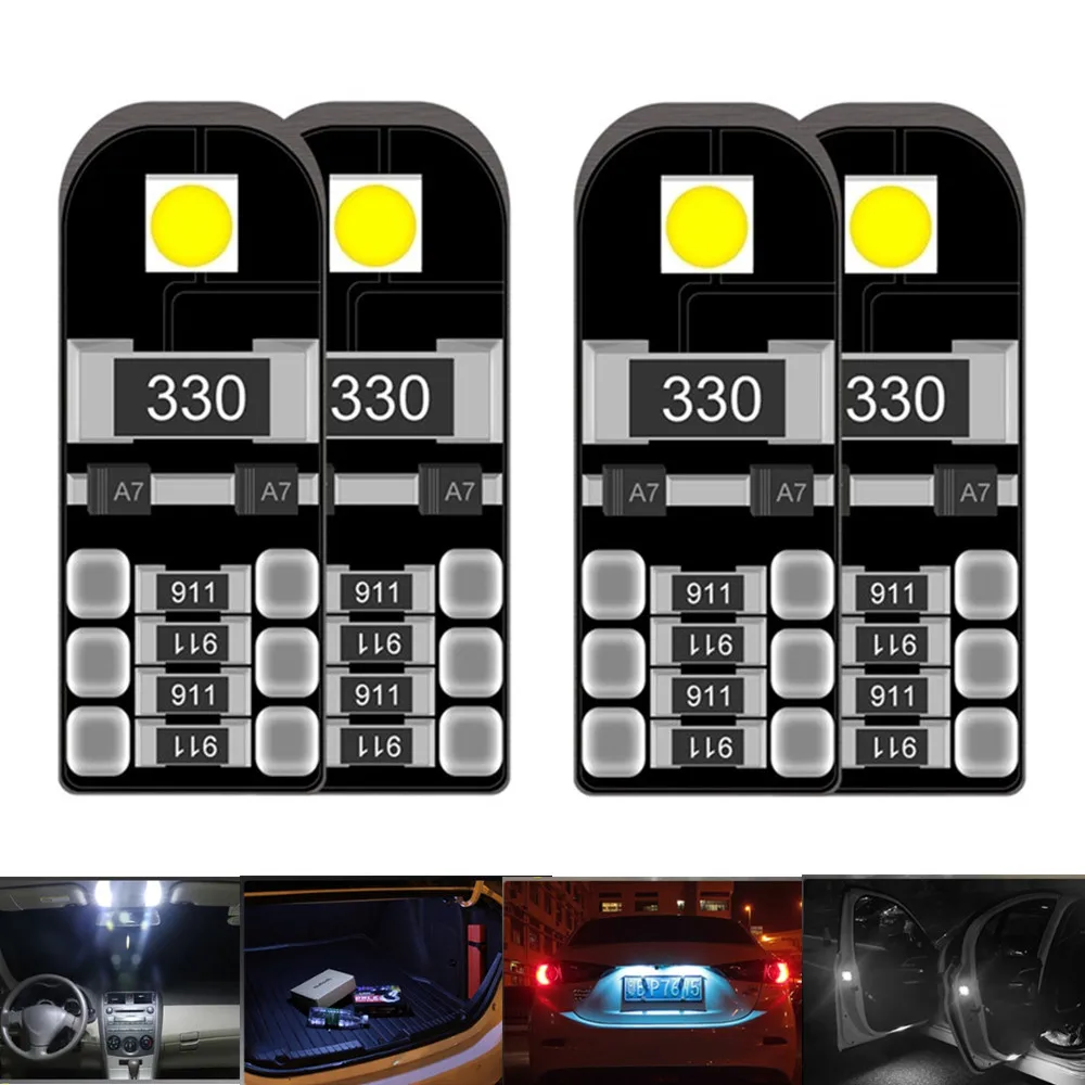 

4x led t10 bulb lamp t10 led 3030 SMD light for citroen c4/c3/c5/berlingo/xsara picasso/cleds 4 grand picasso t10 led canbus