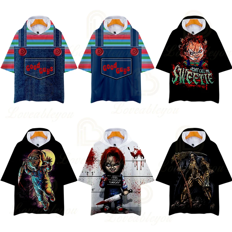 

Halloween The Evil Good Guys 3d Hooded T Shirt Men/women Chucky Printed Tshirt Casual Tees Tops Clothes