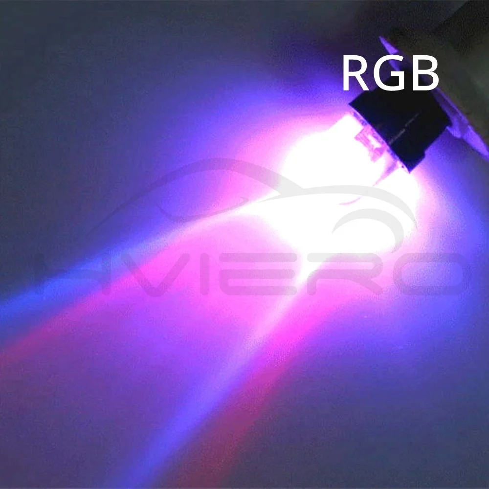 Hviero  White Red Blue Green Yellow RGB T10 W5W 168 194 1Led  Car Auto Wedge Light Side Dashboard Number Plate Trunk Lamp Bulb DC 12V