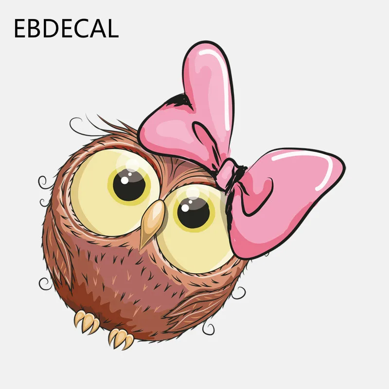 EBdecal Cute Pink Bow Owl Girl For Auto Car/Bumper/Window/Wall Decal Sticker Decals DIY Decor CT5069 | Автомобили и мотоциклы