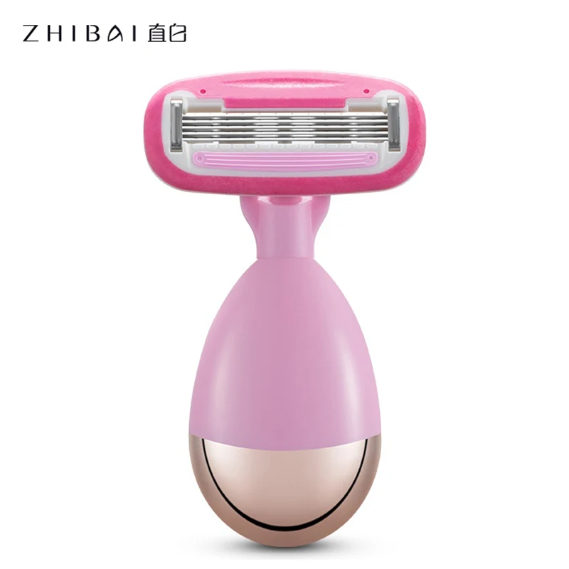 

Zhibai Lady Shaver Razor Trimmer Mini Portable Removable 5-Layer Cutter Manual Shaving HairSafety Razor For Women Body