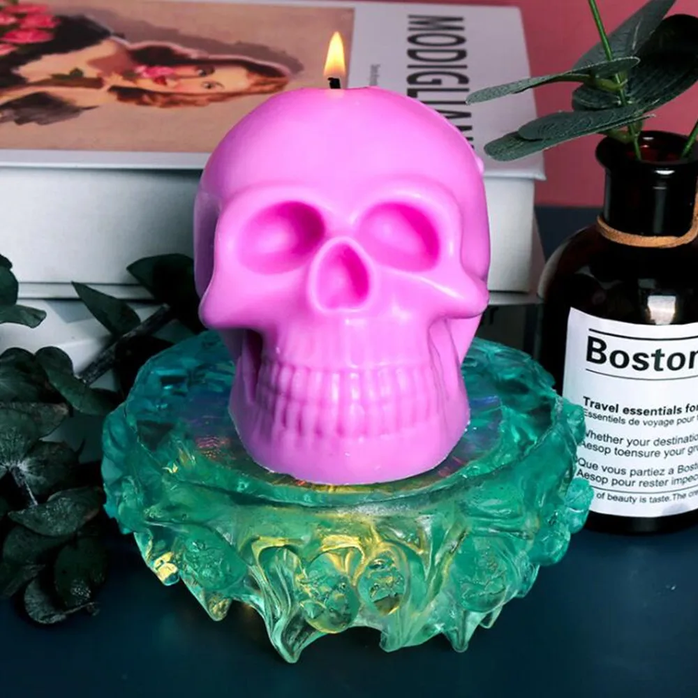 Skull Head Silicone Mold for Resin & Candle Crafts 4