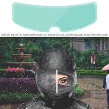 1 Pcs Universal Clear Pinlock Rainproof Anti-fog Patch Visor Lens Helmet Film For K3 K4 AX8 LS2 HJC Helmets Motorcycle Motocross 100% original ls2 ff390 breaker motorcycle helmet chrome mirror lens smoke colorful silver visor with anti fog pinlock holes
