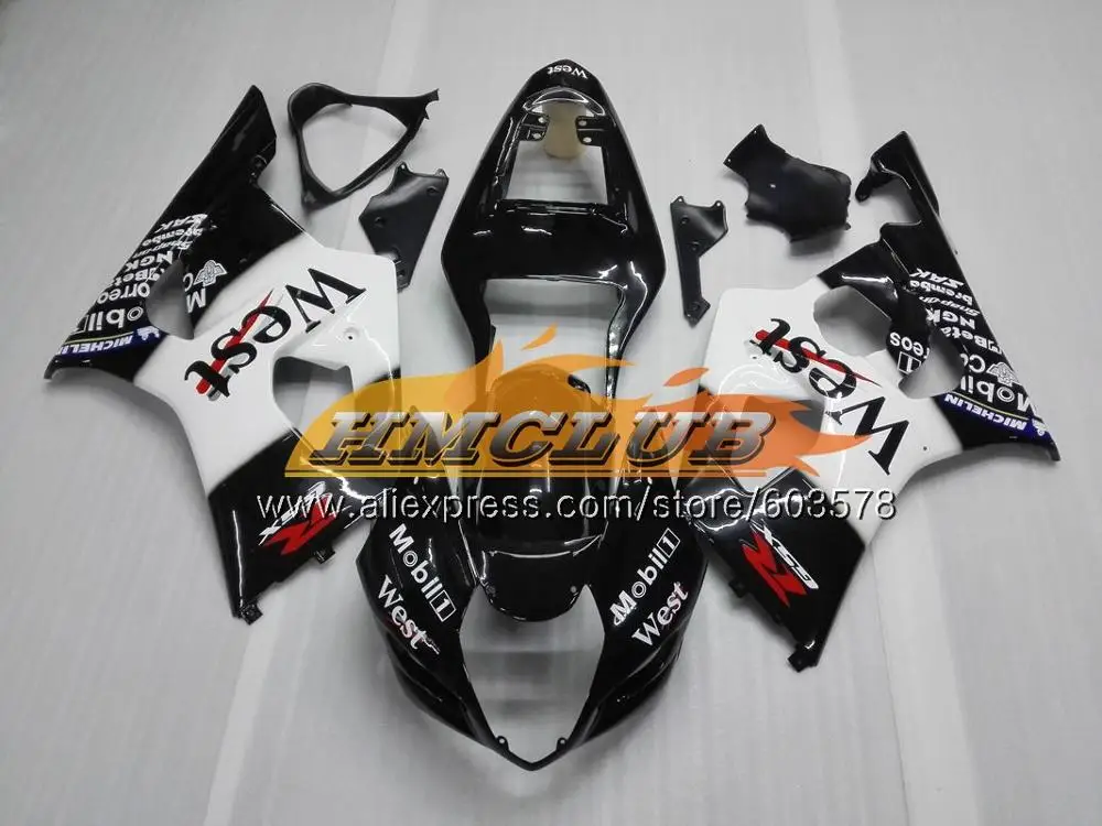 Корпус для SUZUKI GSXR-1000 1000CC GSXR1000 03 04 красный и серый цвет, 10CL. 117 GSX-R1000 GSX R1000 03 04 K3 GSXR 1000 2003 2004 обтекатели - Цвет: No. 9