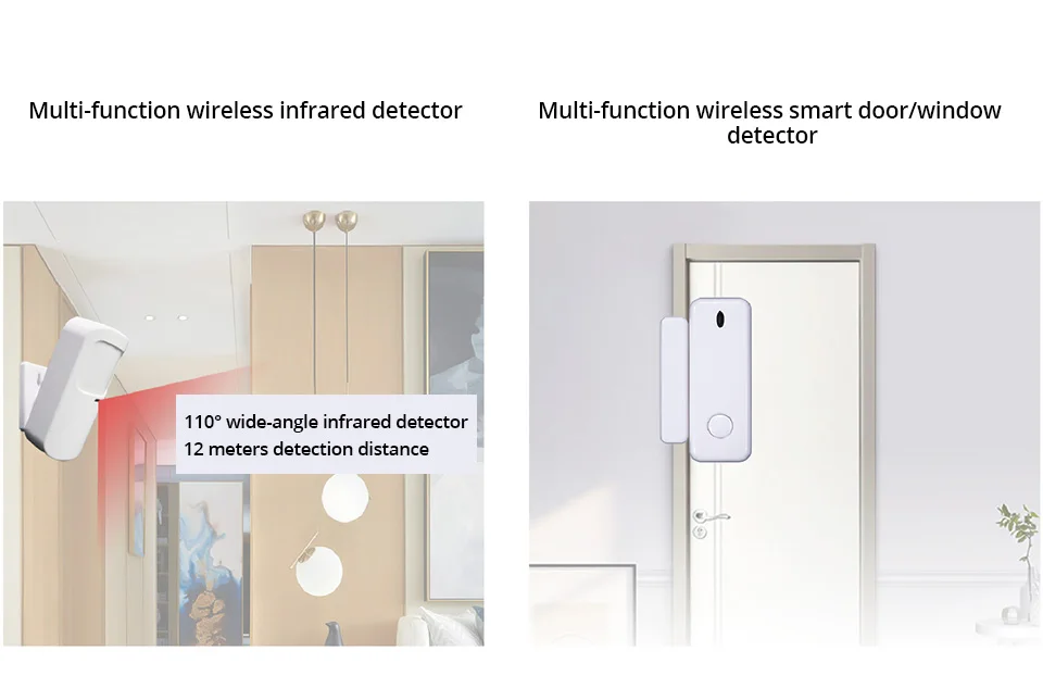 G12 1,8 дюймов панель беспроводной WiFi GSM Противоугонная сигнализация дистанционное управление RFID Tuya APP домашняя система охранной сигнализации