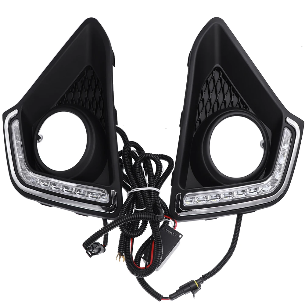 

LED Daytime Running Light For Hyundai Grand I10 Xcent 2013~2016 Fog Lights DRL Daylight Car Styling