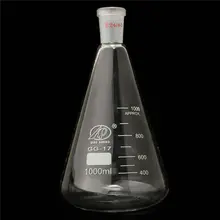 1000ml 24 / 40 Glass Erlenmeyer Flask Pro Conical Bottle Lab Chemistry Glassware 