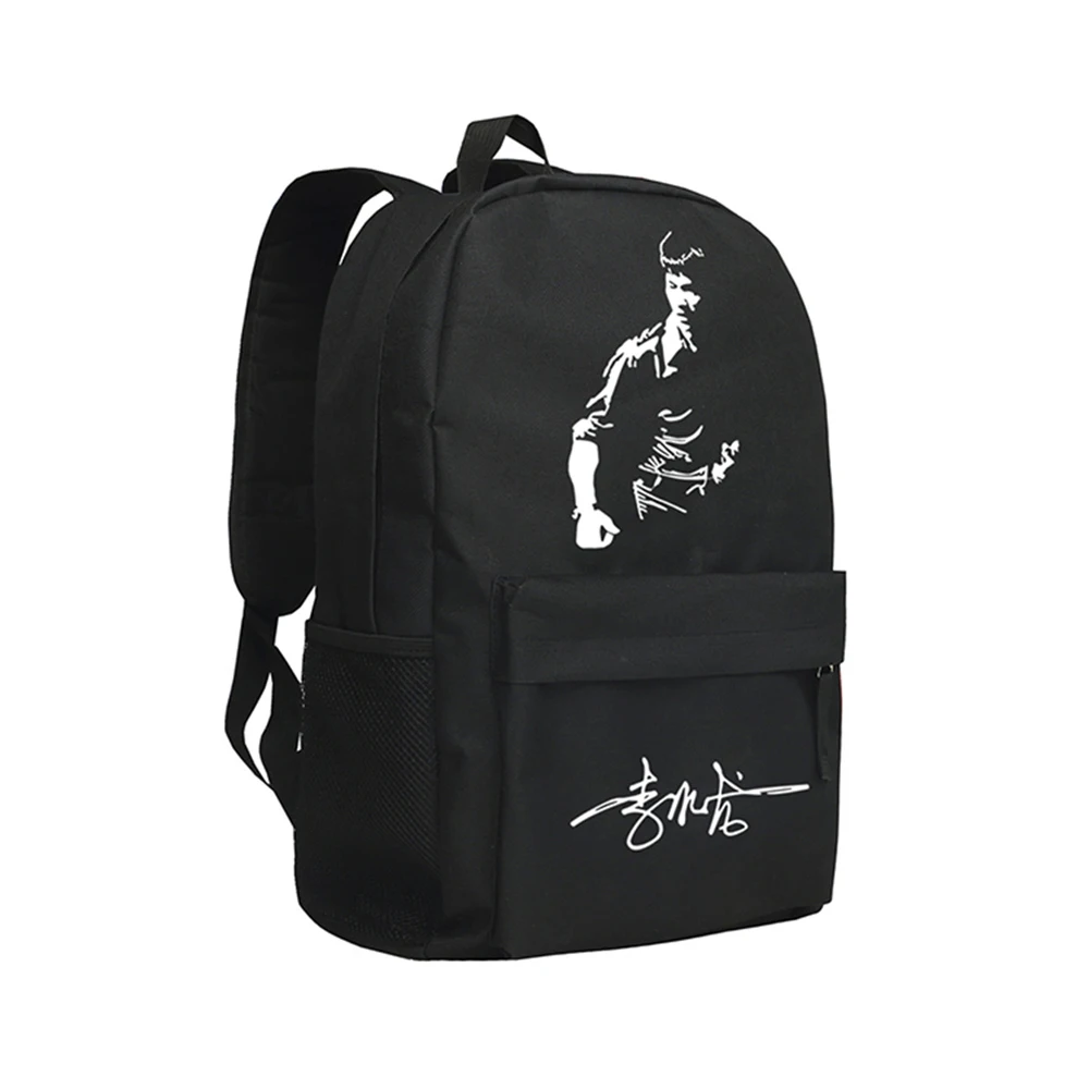 

MeanCat Men Shoulder Bag with Bruce Lee Design Backpack for Teenagers