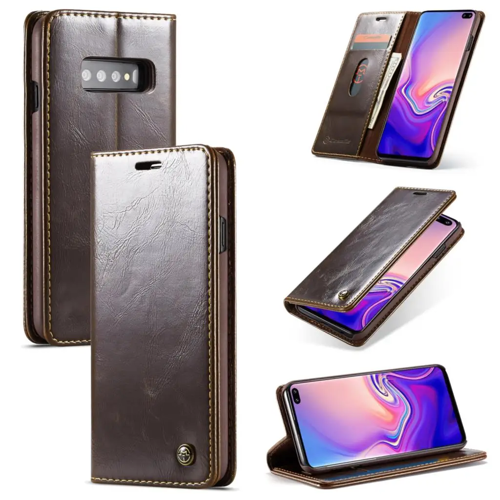 Чехол книжка Haissky для Samsung S10 S9 S8 Plus S7 Edge A70 A50 A20 A6 A7 A8 J6 2018 A3 A5 2017 Магнитный чехол