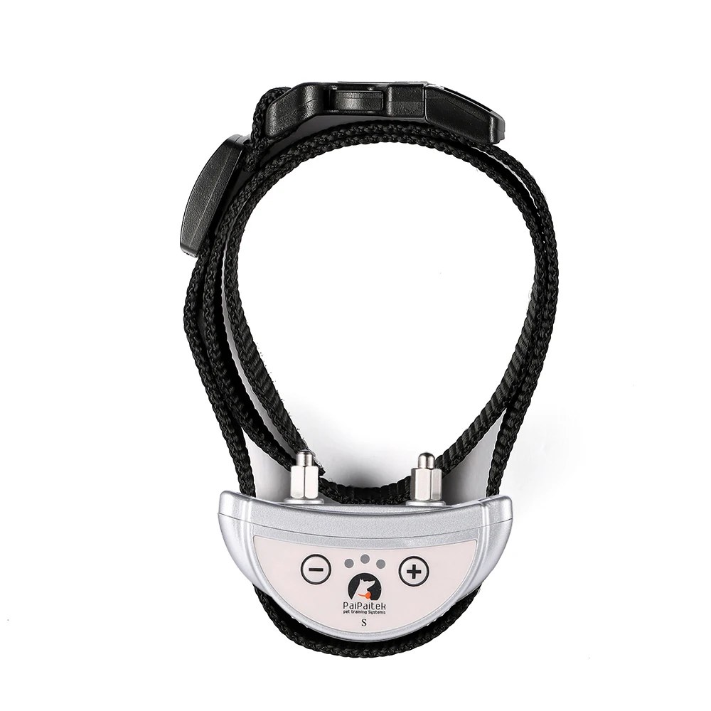 

Paipaitek Updated Rechargeable Dog Bark Collar Safe Effective Dog Bark Collar w/Automatic - 5 Anti-Barking Training Modes