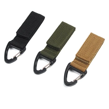 

Climb Accessory Carabiner High strength nylon tactical backpack key hook webbing buckle hanging system Belt buckle hanging