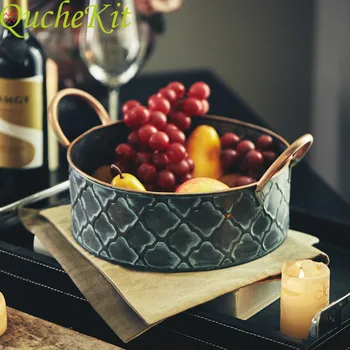 

Iron Bread Basket Retro Antique Metal Storage Basket Box Food Container Fruit Basket Vintage Storage Tray Kitchen Organizer