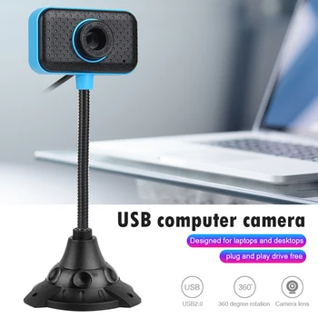 

HD Webcam with Built-in Microphone Goose Neck USB Video Conference Web Camera Digital USB Video Recorder for Home Office