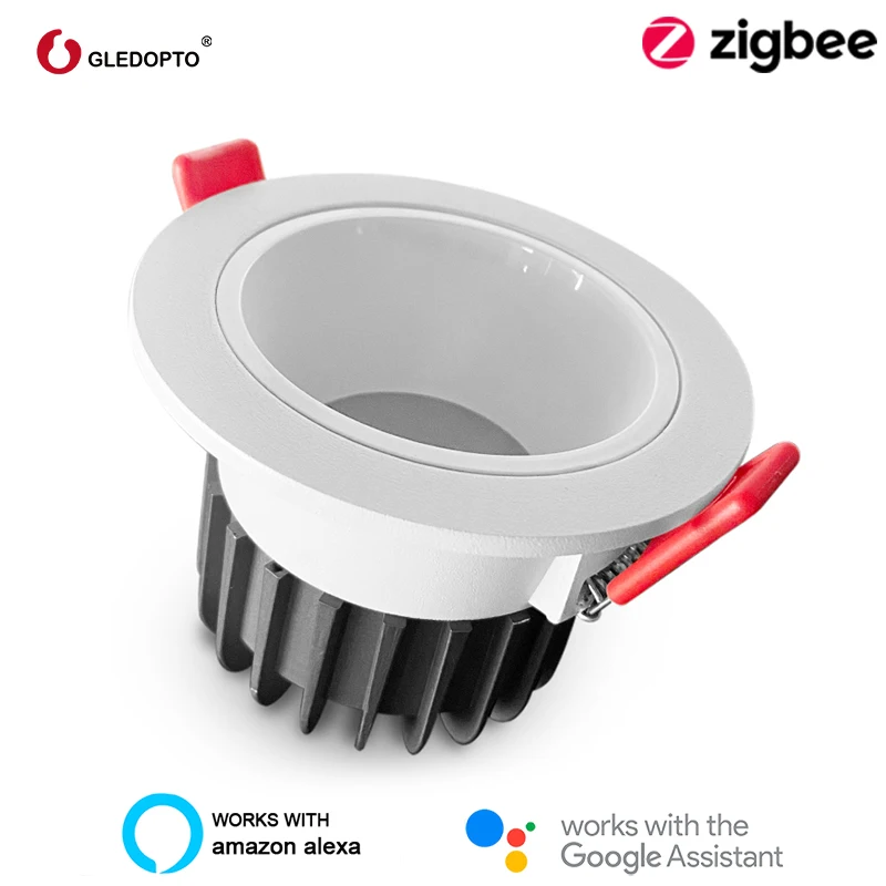 US $51.99 GLEDOPTO Zigbee 30 Pro Smart Spot Led Plafond Lights Plafondlamp Downlights Ceiling Light 12W 220V Works Smartthings Echo Tuya