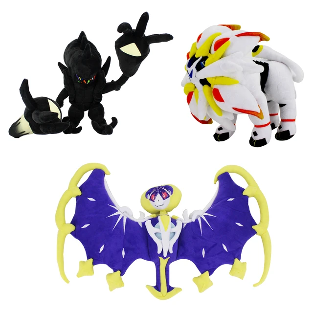 Pokemon Sun and Moon Solgaleo Lunala Necrozma Plush Toys Soft