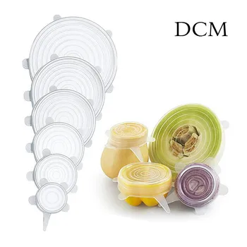 

Silicone Stretch Lids Universal Silicone Food Wrap Bowl Pot Lid Silicone Cover Pan Cooking Kitchen Accessories