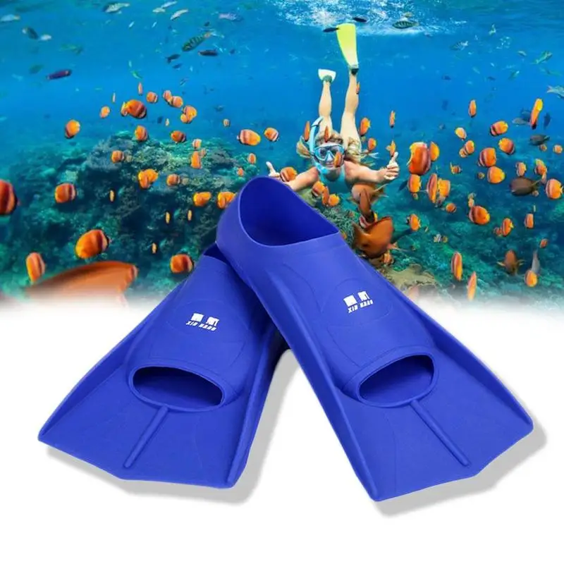 Профессиональные ласты для плавания, силиконовые ласты для подводного плавания, обувь для подводного плавания, набор для мужчин и женщин, Нескользящие ласты, короткие, S C5X3
