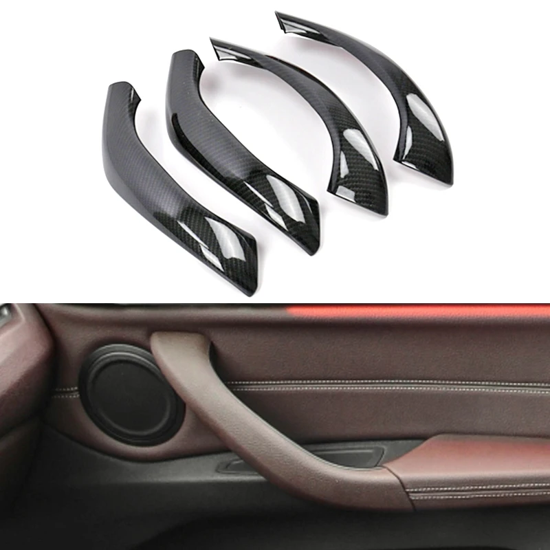 

Стикер Carbon Look накладка на внутреннюю дверную ручку Trim для BMW X1 X2 F48 F49 F39 2016-2020