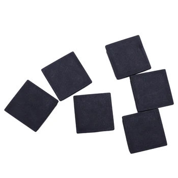 

6 pcs Black Closure End Caps Square Tubing Tube Foot Cover 40 x 40 mm