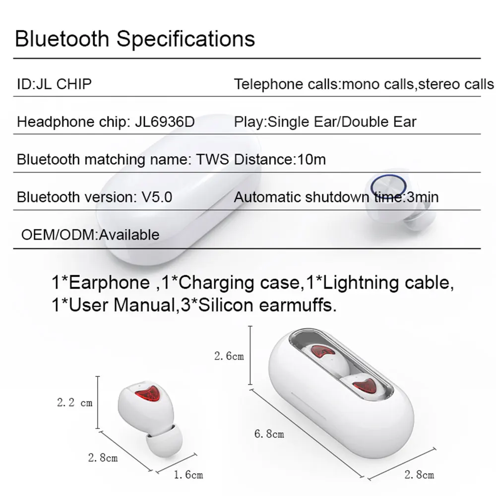 5,0 TWS Bluetooth наушники для Xiaomi беспроводные наушники Blutooth наушники гарнитура спортивные наушники для игры