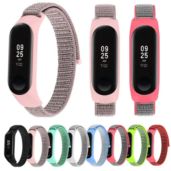

Sport Nylon Loop Watch Band for Xiaomi Band 4 Strap Watch Case For Xiaomi Mi Band 3/4 Bracelet Nylon Strap Cover Set