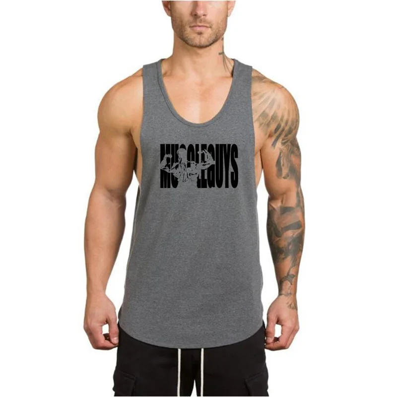 

Brand Gyms Tank Top Men Clothing Singlet Canotte Bodybuilding Stringer Fitness Shirt Muscle Guys Sleeveless Vest Tanktop