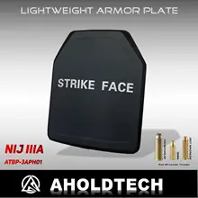 Aholdtech – plaque balistique authentique ISO NIJ IIIA 3A, couverture en tissu léger, armure dure, pare balles, pour Combat, Police, Airsoft