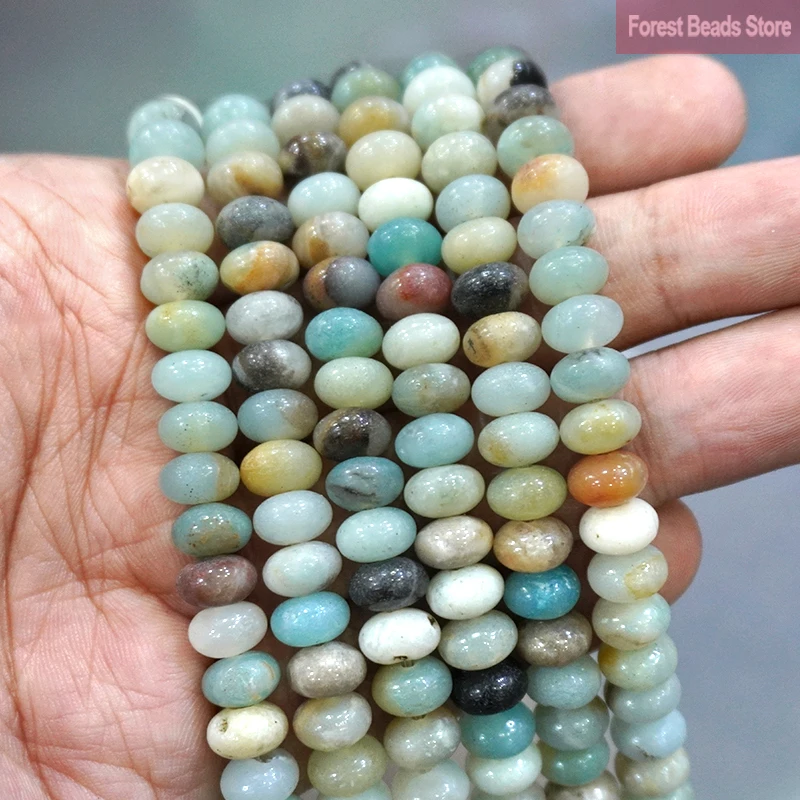 Бусины Из Натурального разноцветного Amazonite бусинки из камня Рондель черный кварц яшма круглые бусины
