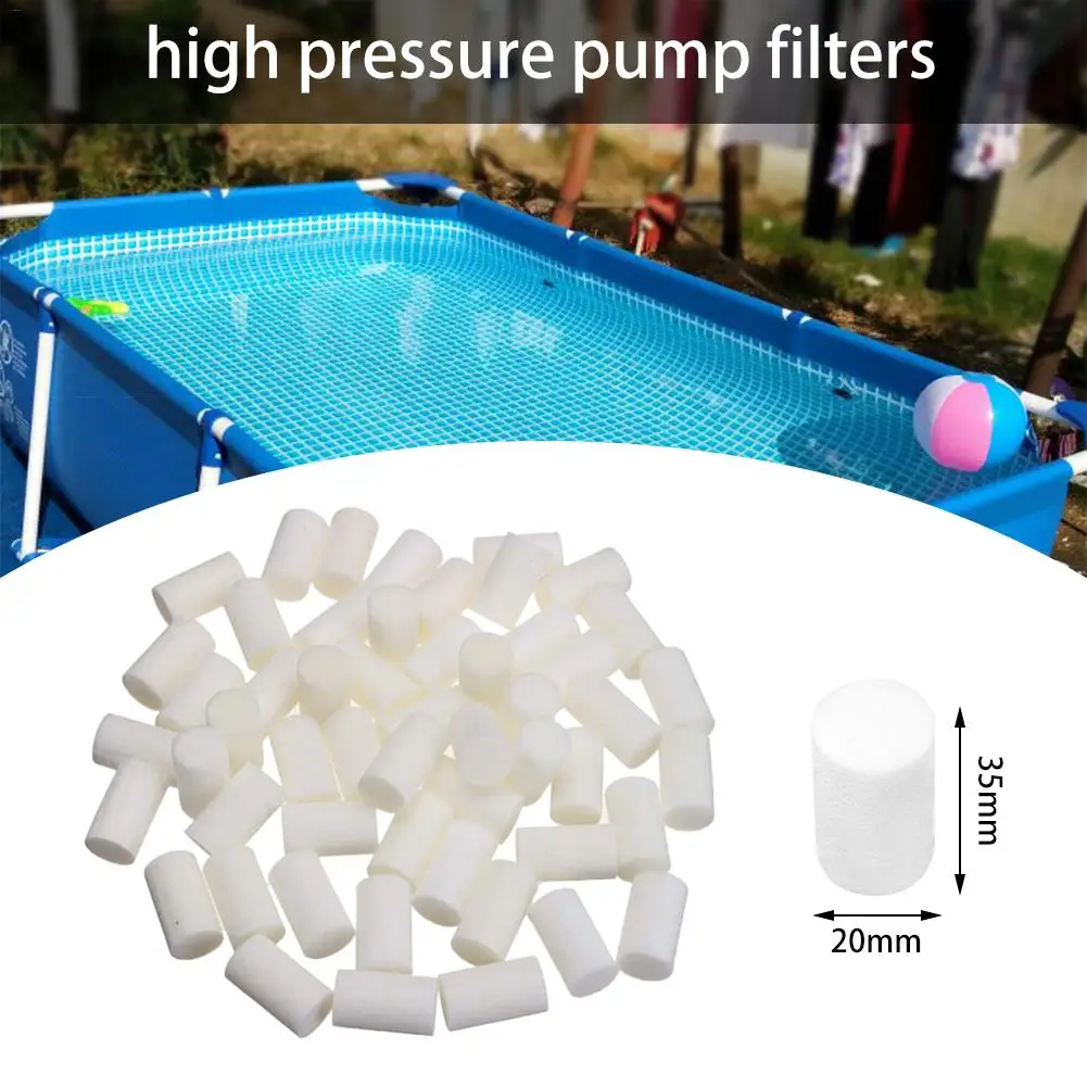 

20/50pcs High Pressure Pump Filter Fiber Cotton Filters Replacement Element Refill 35*20mm White For Mayitr Air Compressor