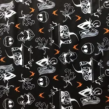 50x160 см Кошмар перед Рождеством Трикотажная хлопковая ткань для шитья diy Лоскутная рубашка для мальчиков детская одежда