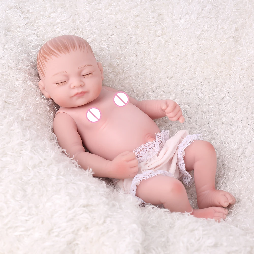 NPK DOLL Куклы реборн Игрушки девочка 10 дюймов девочка подарок силиконовые полностью виниловые Младенцы реалистичные Новорожденные ползунки