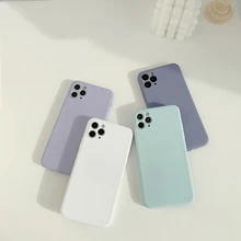 

2021 New Plain Colors Precision Hole Cases For iPhone 11 11Pro 11ProMAX 12 12min 12Pro 12ProMax X XS XR XSMAX Phone Case Cover