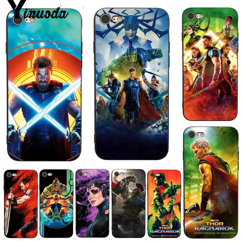 Yinuoda для iphone 7 6 X Чехол Thor Ragnarok Pretty Coque Shell чехол 8 6S Plus 5 5S SE XS XR | Мобильные телефоны и