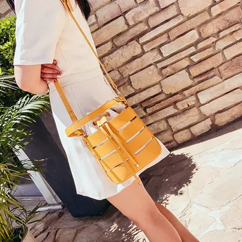 

MOLAVE Handbags Women's Fashion Drawstring Hollow Out Shoulder Bags Multi-Function Multi-Layer Messenger Bags handbags luxury