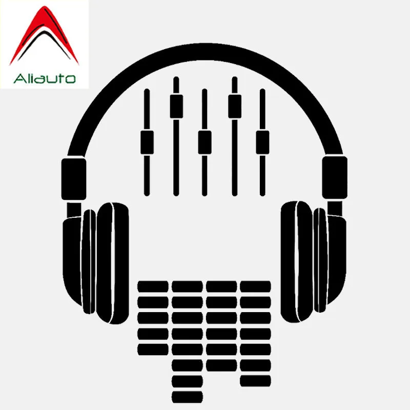 Aliauto Unique Car Sticker Headphones Music Dj Rock Vinyl Motorcycles Accessories Waterproof Reflective Decal 14cm*11cm | Автомобили и