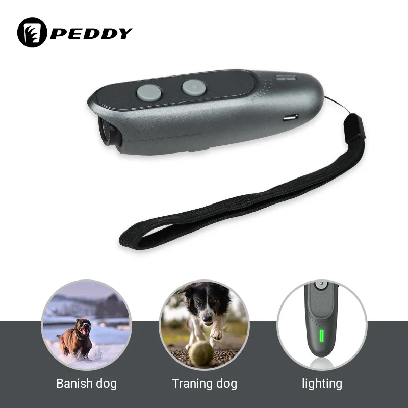 Control-Trainer-Device Stop Dog-Training-Repeller Ultrasonic Bark LED 3-In-1 Newest