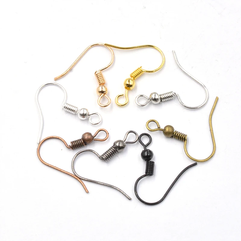 100pcs/lot 8 color Earring Findings Earrings Clasps Hooks Fittings DIY for DIY Jewelry Making Supplies Accessories