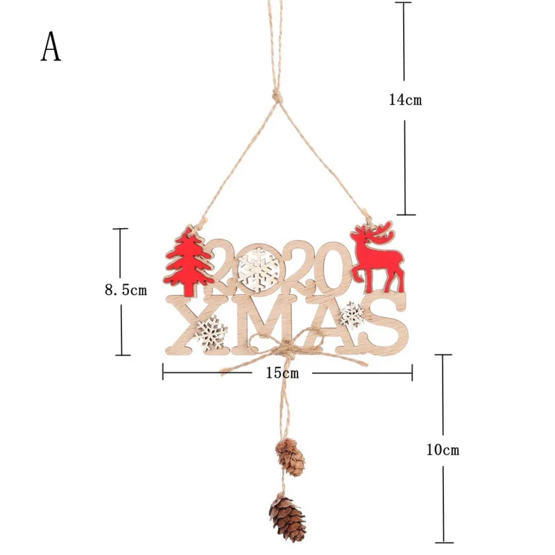 3D Рождественская елка подвесное украшение деревянные украшения Рождественское украшение подвеска Новогоднее украшение для дома