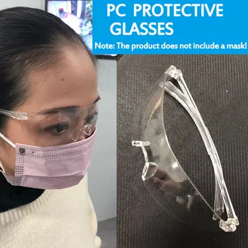 

5pcs Safety Glasses Eye Protection Anti Wind Dust Goggles Transparent Eyepiece Chemical Factory Lab Outdoor Work Proteccion